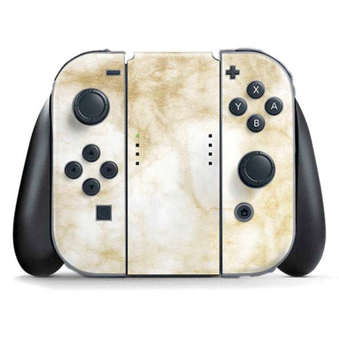 Gold and White Marble Nintendo Skins
