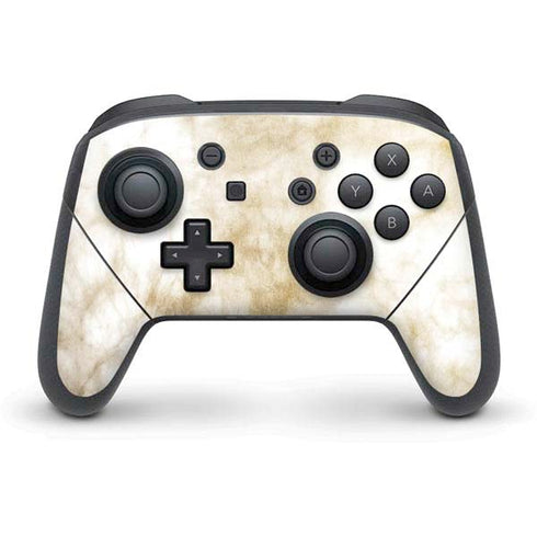 Gold and White Marble Nintendo Skins