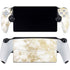 Gold and White Marble PlayStation PS5 Skins