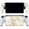 Gold and White Marble PlayStation Portal Remote Player Skin