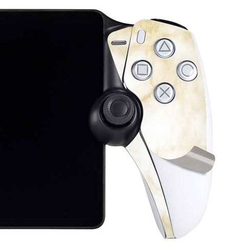 Gold and White Marble PlayStation Portal Remote Player Skin