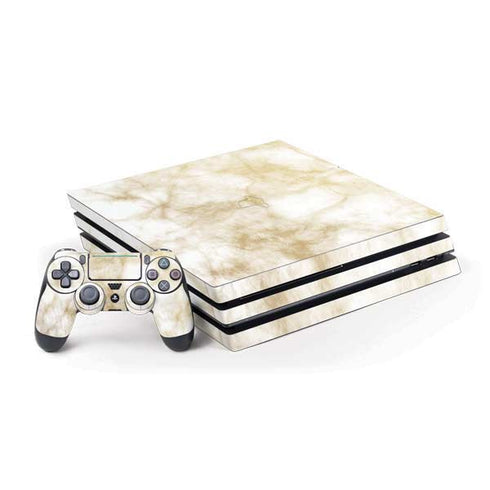 Gold and White Marble PlayStation PS4 Skins
