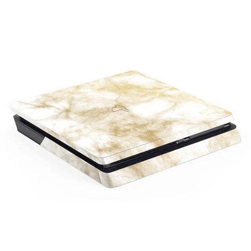 Gold and White Marble PlayStation PS4 Skins