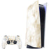 Gold and White Marble PlayStation PS5 Skins