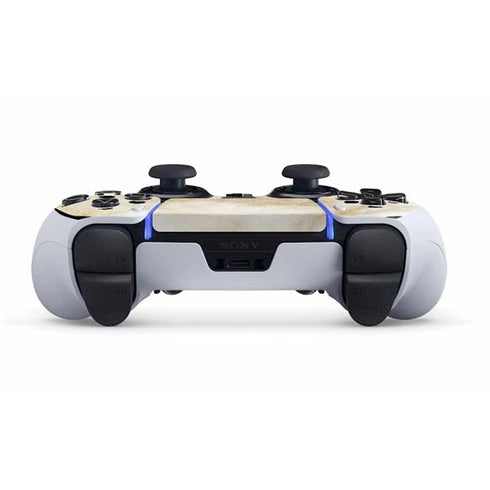 Gold and White Marble PS5 DualSense Edge Pro Controller Skin