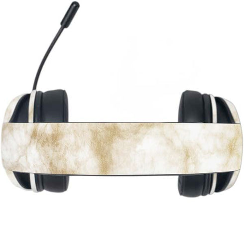 Gold and White Marble Razer Kraken X Skin
