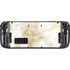 Gold and White Marble Steam Deck Handheld Gaming Computer Skin