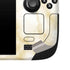 Gold and White Marble Steam Deck Handheld Gaming Computer Skin