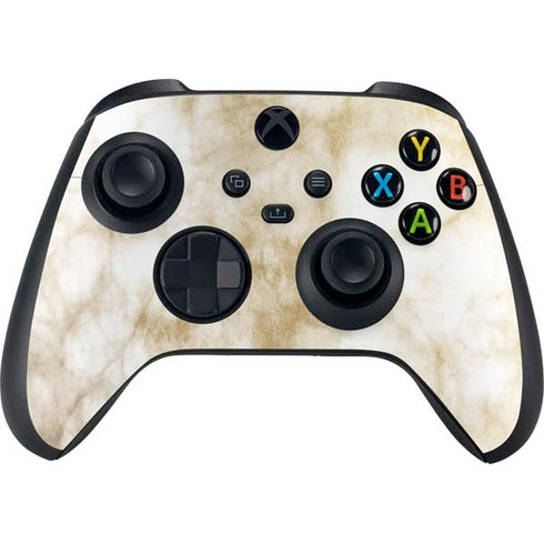 Gold and White Marble Xbox Series X Bundle Skin