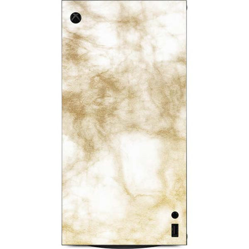 Gold and White Marble XBox Series X Digital Edition Console Skin