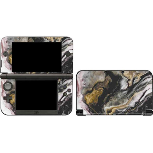 Gold Blush Marble Ink Nintendo Skins