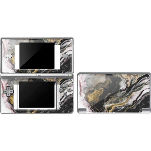 Gold Blush Marble Ink Nintendo Skins