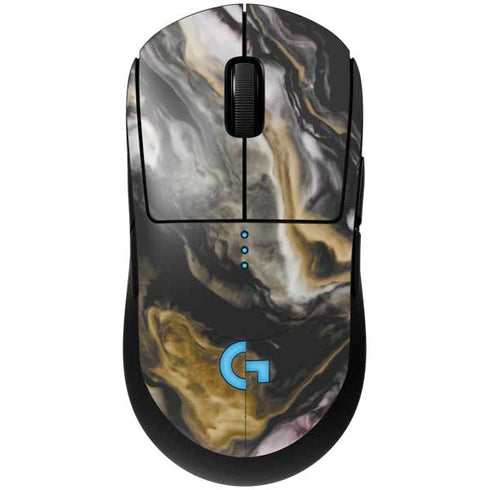 Gold Blush Marble Ink G Pro Wireless Gaming Mouse Skin