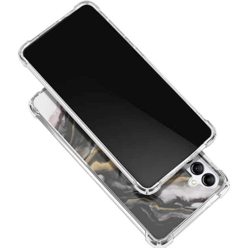 Gold Blush Marble Ink Gabb Phone 4 Clear Case