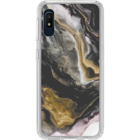 Gold Blush Marble Ink Galaxy Cases