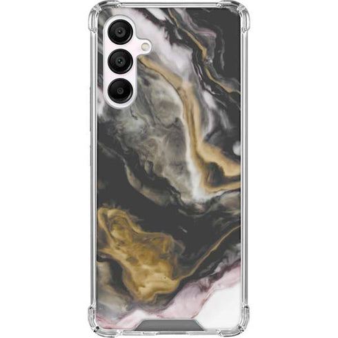 Gold Blush Marble Ink Galaxy A16 5G Clear Case