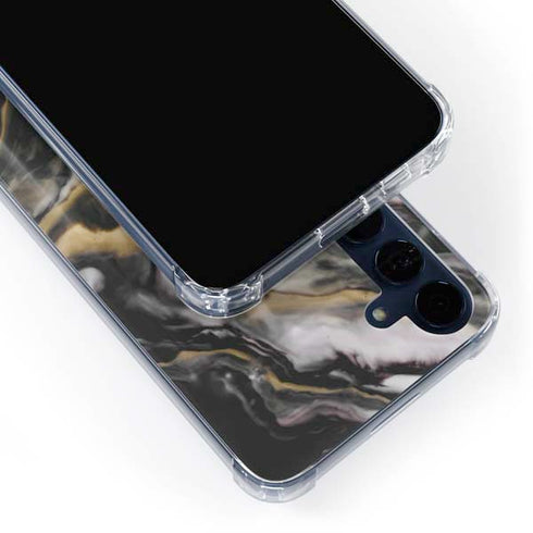 Gold Blush Marble Ink Galaxy A35 5G Clear Case