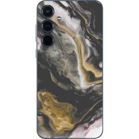 Gold Blush Marble Ink Galaxy A35 5G Skin