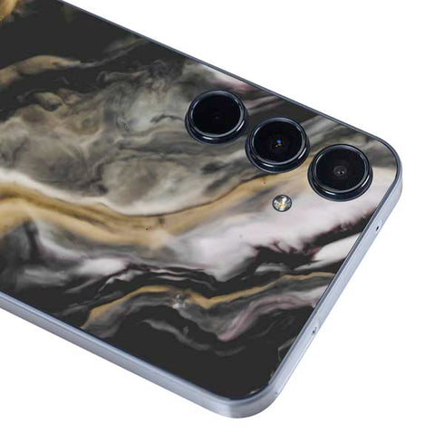 Gold Blush Marble Ink Galaxy A35 5G Skin