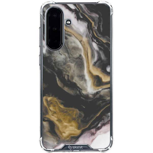 Gold Blush Marble Ink Galaxy A36 5G Clear Case