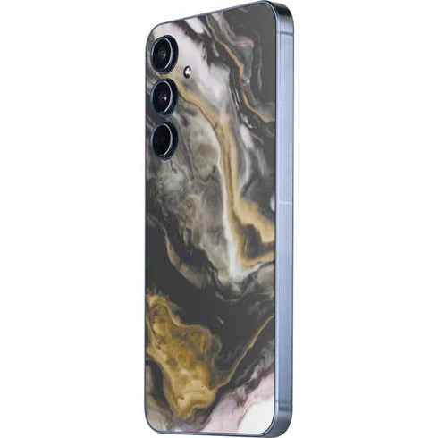 Gold Blush Marble Ink Galaxy A55 5G Skin