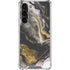 Gold Blush Marble Ink Galaxy S24 FE Clear Case