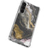 Gold Blush Marble Ink Galaxy S24 FE Clear Case