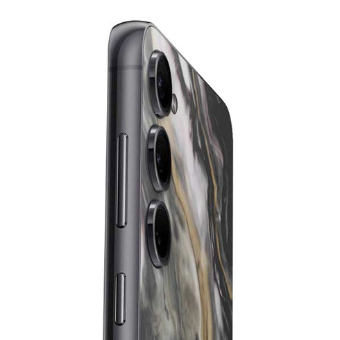Gold Blush Marble Ink Galaxy S25 Plus Skin