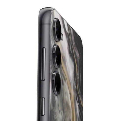 Gold Blush Marble Ink Galaxy S24 Skin