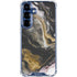 Gold Blush Marble Ink Galaxy S25 Plus Clear Case
