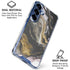 Gold Blush Marble Ink Galaxy S25 Plus Clear Case