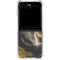 Gold Blush Marble Ink Galaxy Z Flip6 Clear Case