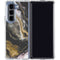 Gold Blush Marble Ink Galaxy Z Fold5 5G Clear Case