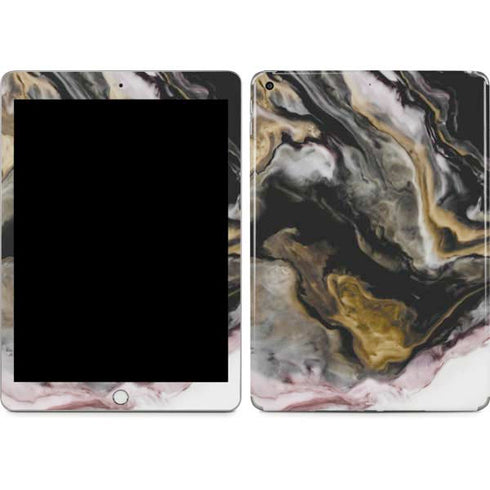 Gold Blush Marble Ink Apple iPad Skin