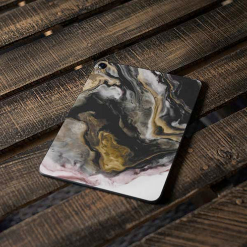 Gold Blush Marble Ink Apple iPad Pro Skin