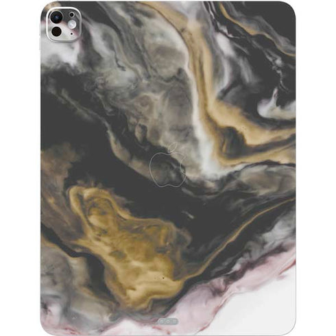 Gold Blush Marble Ink iPad Pro 13in M4 (2024) Skin