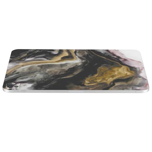 Gold Blush Marble Ink iPad Pro 13in M4 (2024) Skin