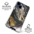 Gold Blush Marble Ink iPhone 15 Clear Case