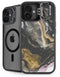 Gold Blush Marble Ink iPhone 16 Kickstand Case