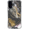 Gold Blush Marble Ink iPhone 16 Plus Clear Case