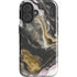 Gold Blush Marble Ink iPhone 16 Plus Impact Case