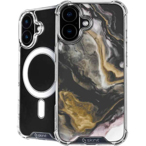Gold Blush Marble Ink iPhone 17 MagSafe Case