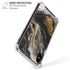 Gold Blush Marble Ink iPhone X/XS Clear Case