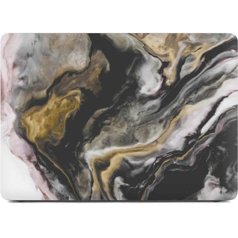 Gold Blush Marble Ink Apple MacBook Air Skin
