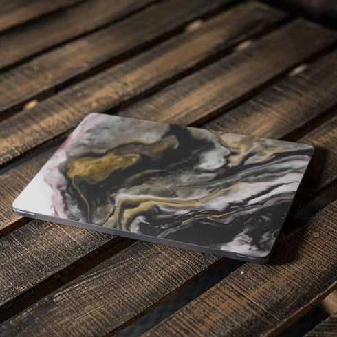 Gold Blush Marble Ink Apple MacBook Air Skin
