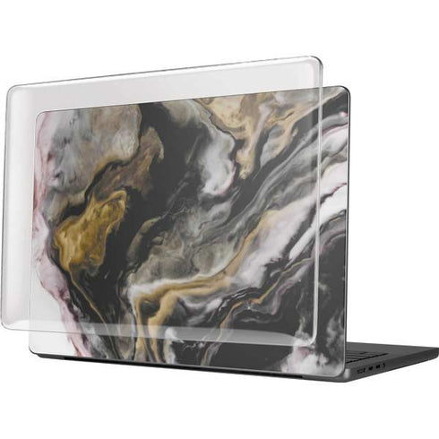 Gold Blush Marble Ink MacBook Pro 14in (2021-24) Case plus Skin