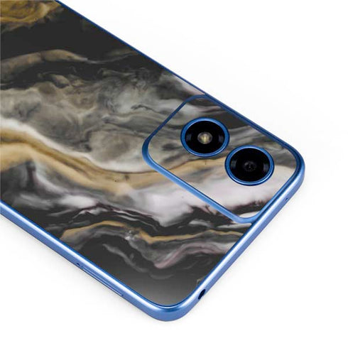 Gold Blush Marble Ink Moto G Play 4G (2024) Skin