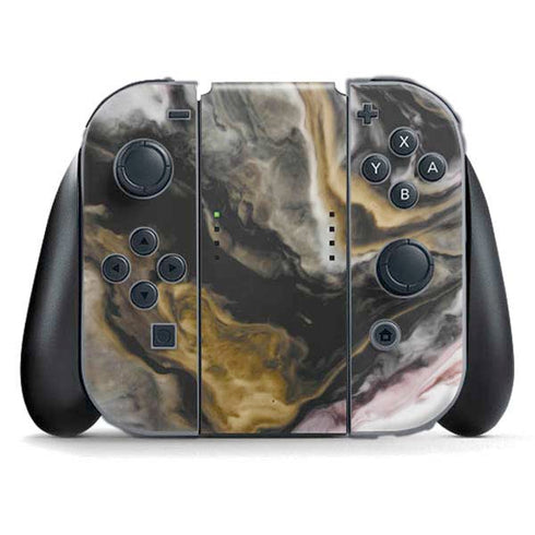 Gold Blush Marble Ink Nintendo Skins