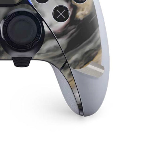 Gold Blush Marble Ink PS5 DualSense Edge Pro Controller Skin