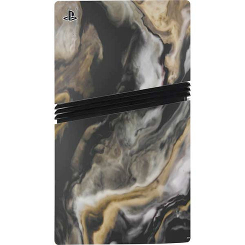 Gold Blush Marble Ink PS5 Pro Disk Bundle Skin